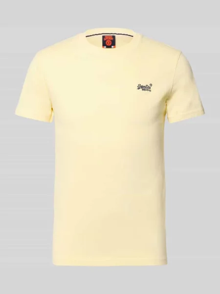 T-shirt w kroju regular fit z haftowanym logo Superdry