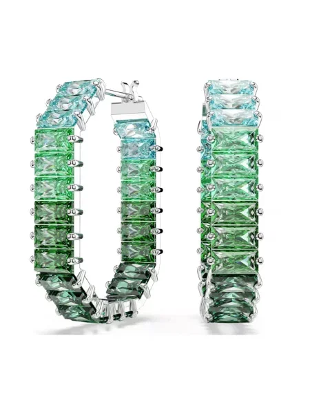 Kolczyki Swarovski zielone