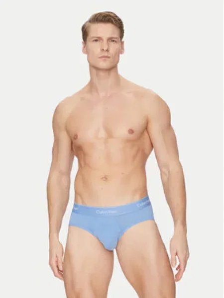 Calvin Klein Underwear Slipy modrá / světlemodrá offwhite černá