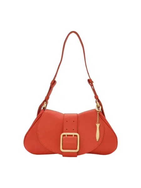 Torebka skórzana Fabienne Chapot skórzana pomarańczowa
