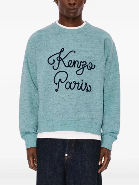 Hanorac Kenzo cu broderie albastru