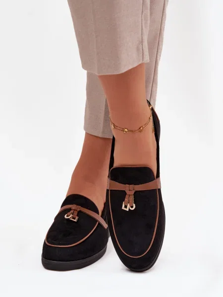 Mocasini Boto din piele negru