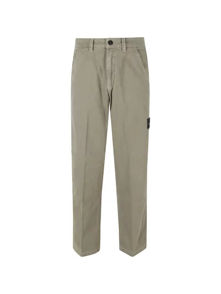 Pocnitură pantaloni chino Stone Island cu strasuri verde