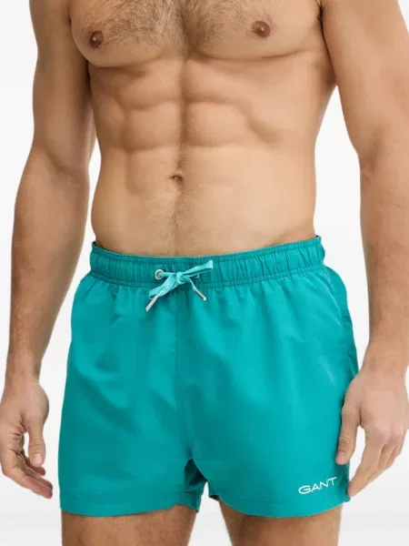 Slip de baie Gant cu imagine cu cordon albastru
