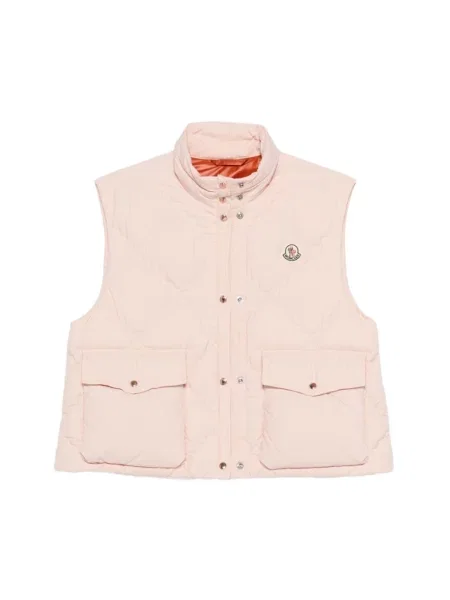 Kamizelka puchowa Moncler różowa