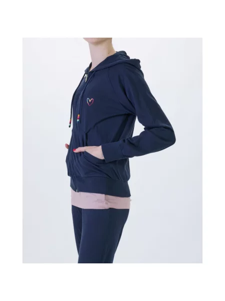 Bluza z kapturem Paul Smith z kapturem w serca niebieska