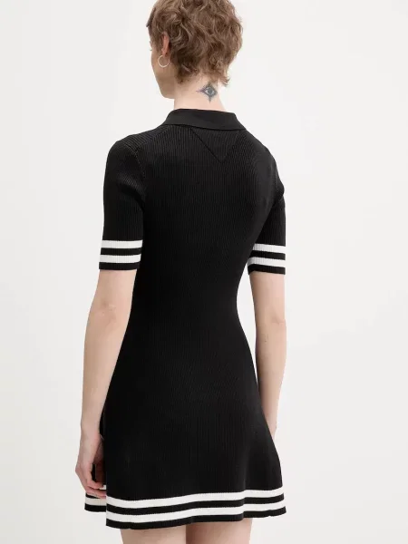 Tommy Jeans rochie mini evazați negru