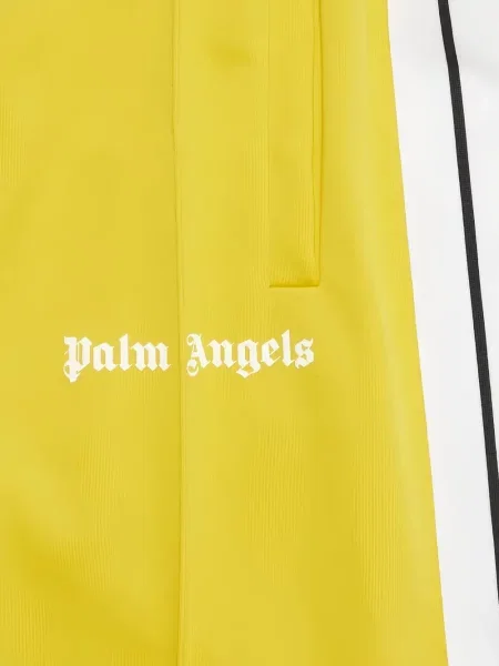 Ριγέ σορτς Palm Angels με σχέδιο κίτρινο