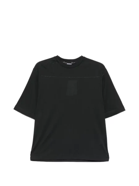 Tricou Jacquemus cu decolteu rotund negru
