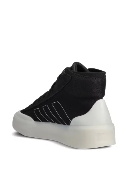 Sneakersy Adidas Terrex w paski z nadrukiem skórzane czarne