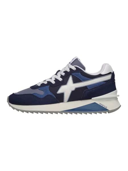 Sneakersy W6yz zamszowe niebieskie