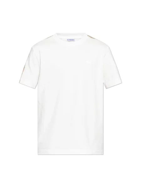 Koszulka Burberry w kratę biała