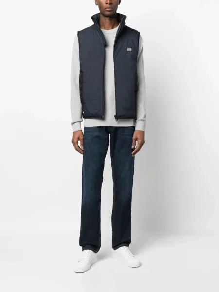 Liemenė Tommy Hilfiger aukšta apykaklė izoliuoti mėlyna