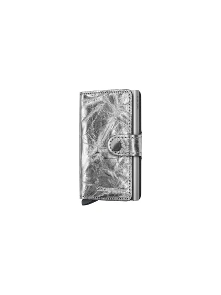 Portofel Secrid Miniwallet Crunch argintiu gri