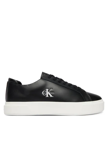 Sportcipők Calvin Klein Basket Cupsole Laceup Lth Ml fekete