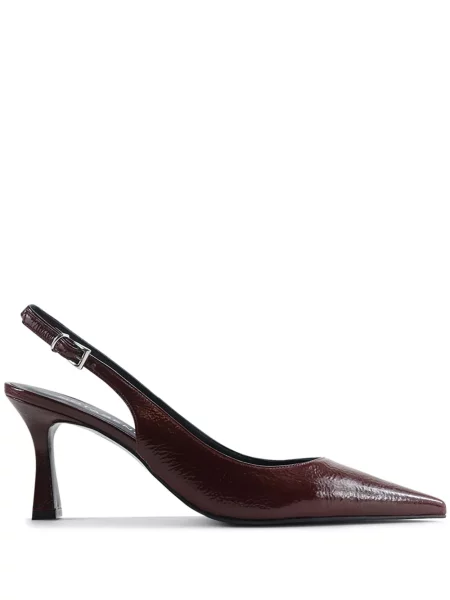 Pantofi cu toc Notabene slingback roșu