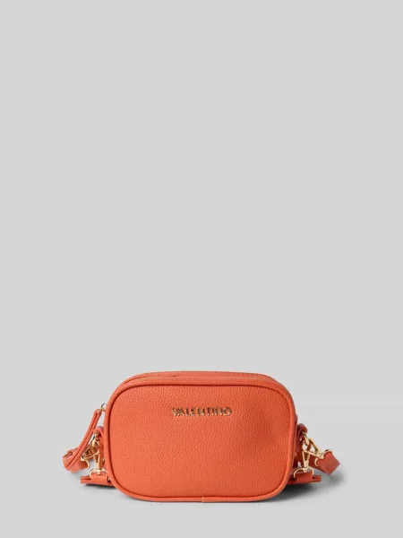 Torebka crossbody Valentino By Mario Valentino skórzana pomarańczowa