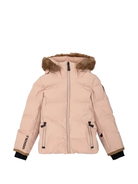 Kurtka dziecięca Moncler Grenoble różowa
