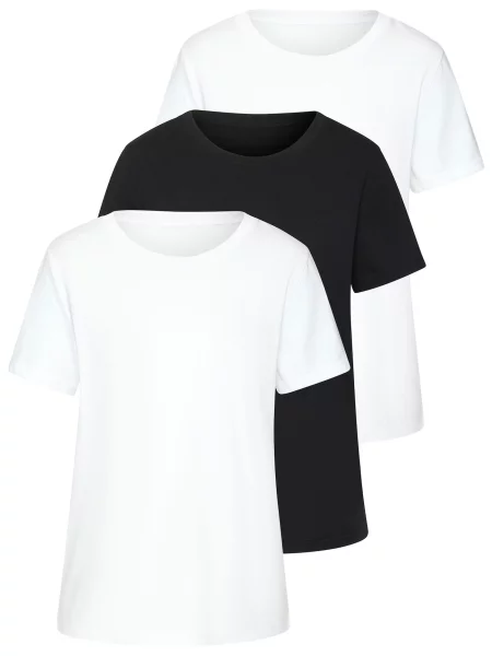 BEACH TIME Tricou negru alb