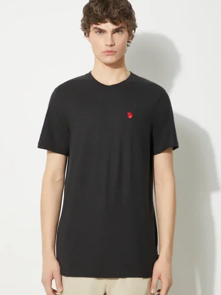 Kratka majica Fjallraven Hemp Blend T-shirt M črna