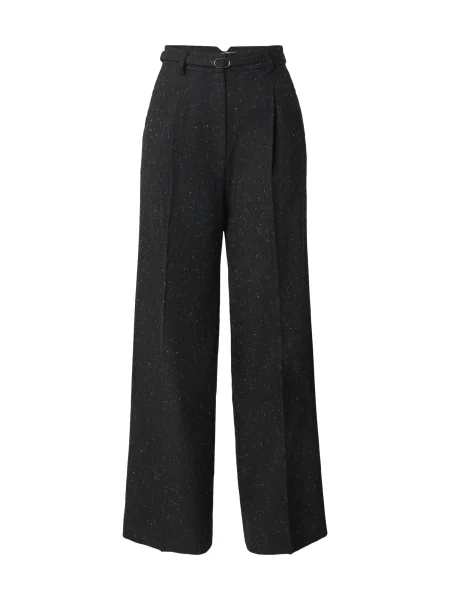 EDITED Hlače na rob Benni antracit bela