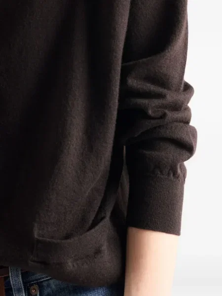 Cardigan Prada cu decolteu în V maro