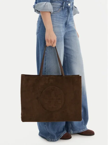 Tory Burch Geantă Ella Suede Tote maro