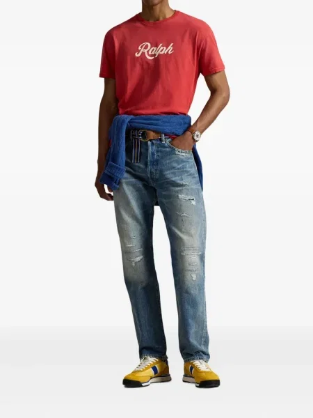 Μικρός κασκέτο Polo Ralph Lauren με χαμηλή μέση υφαίνω διαγωνίως πράσινο