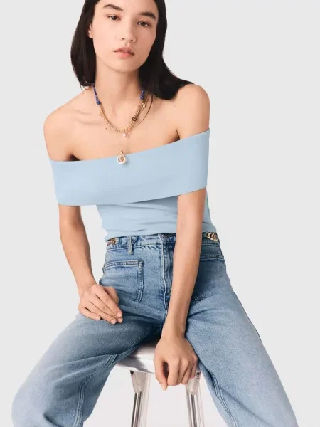 Топ Maje блакитний