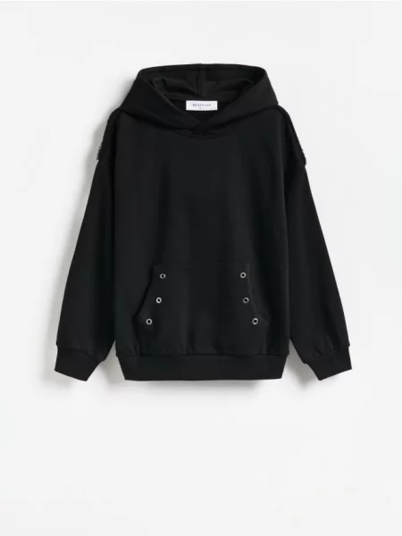 Reserved Hanorac din negru