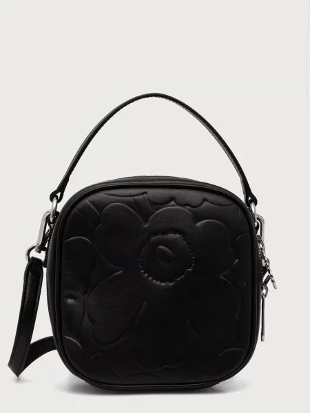 Marimekko geantă crossbody pentru femei din piele negru