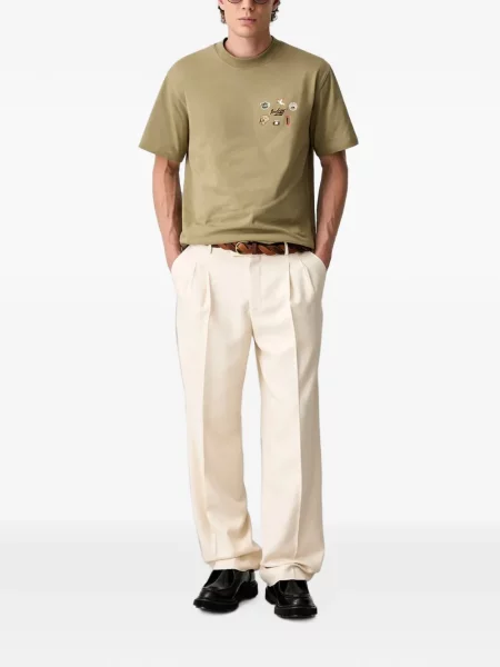 Tricou Barbour cu broderie verde