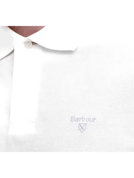 Lekka koszulka polo Barbour biała
