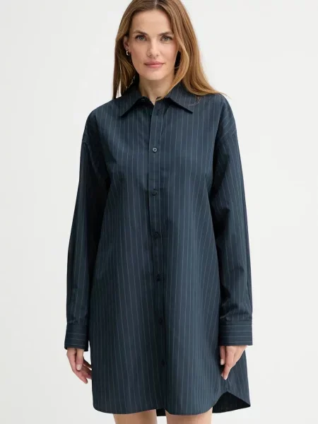 G-Star sukienka 0 granatowy mini oversize