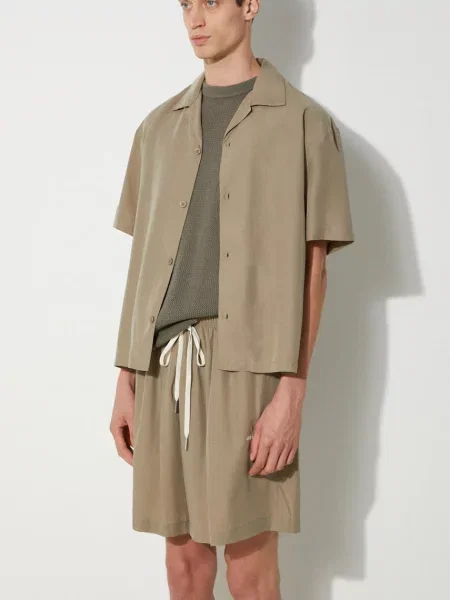 Риза MKI MIYUKI ZOKU Tencel Vacation Shirt мъжка със свободна кройка TENCEL.VACATION.SHIRT зелено