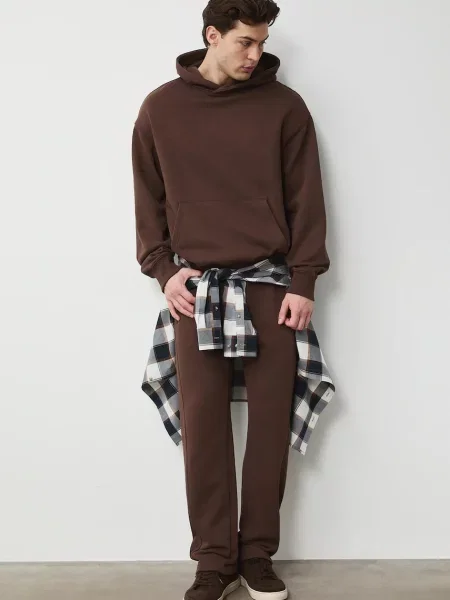 Medicine spodnie dresowe brązowe