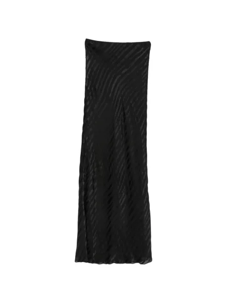 Fusta maxi Patrizia Pepe cu dungi negru