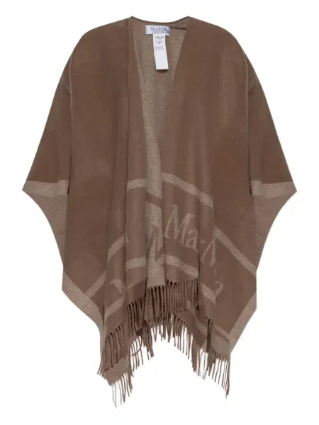 Пончо Max Mara кафяво