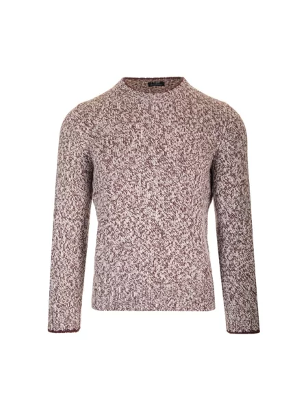 Sweter Barba brązowy