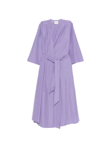 Rochie midi Forte_forte până la genunchi de costum violet