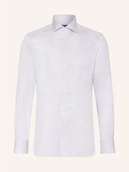 Zegna Koszula Slim Fit rot różowa
