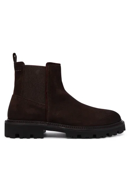 BOSS BLACK De piele ghete chelsea Julyo_Cheb_sde maro