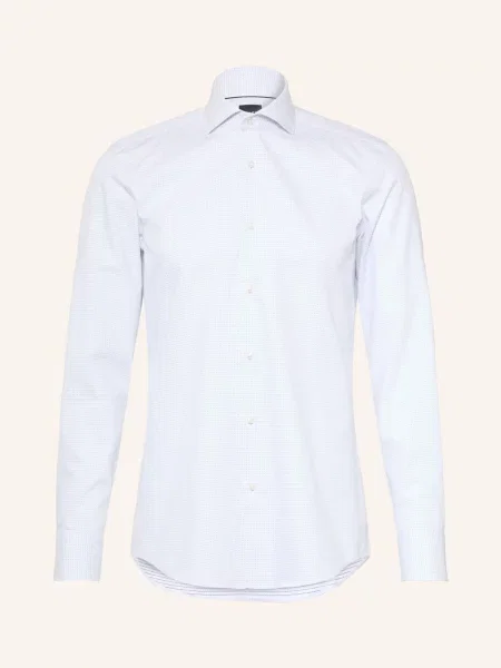 Boss Košile Hank Slim Fit / tmavě modrá bílá
