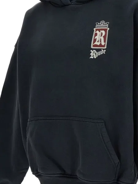Hanorac cu glugă Rhude cu imagine albastru