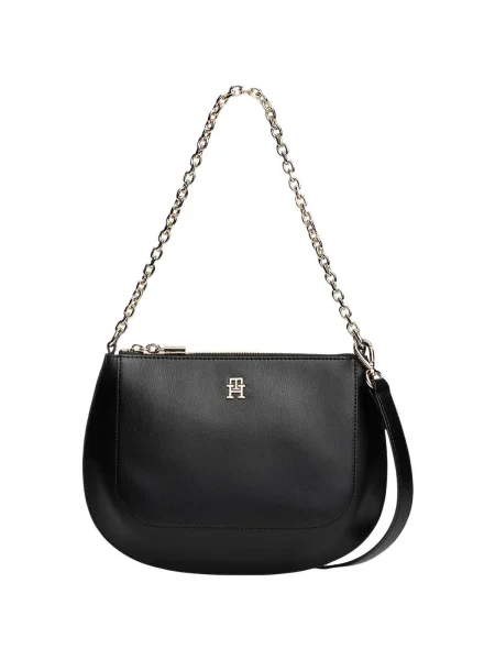 TOMMY HILFIGER Geantă de umăr negru