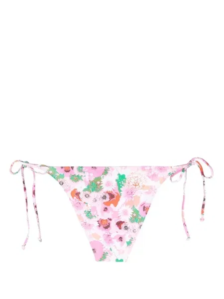 Gėlėtas raštuotas bikinis Ganni rožinė