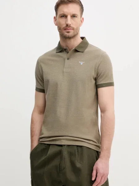 Barbour polo de neted verde