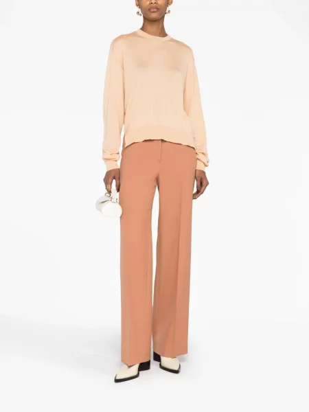 Dlouhý svetr Jil Sander s kulatým výstřihem