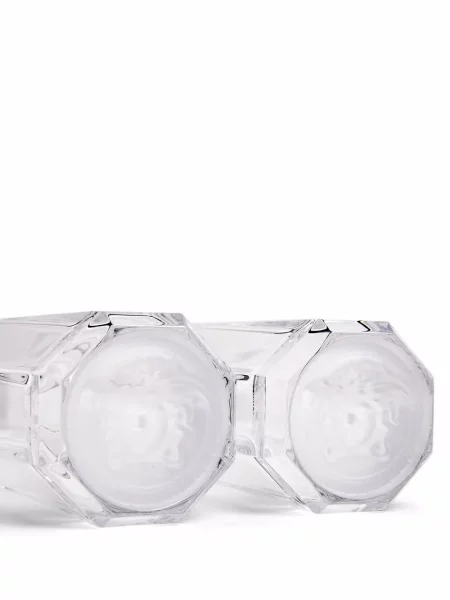 Długie okulary przeciwsłoneczne Versace białe