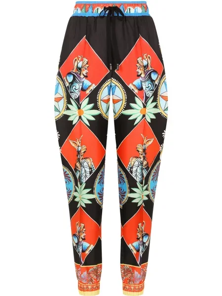 Pantaloni Dolce & Gabbana cu imagine alergare negru